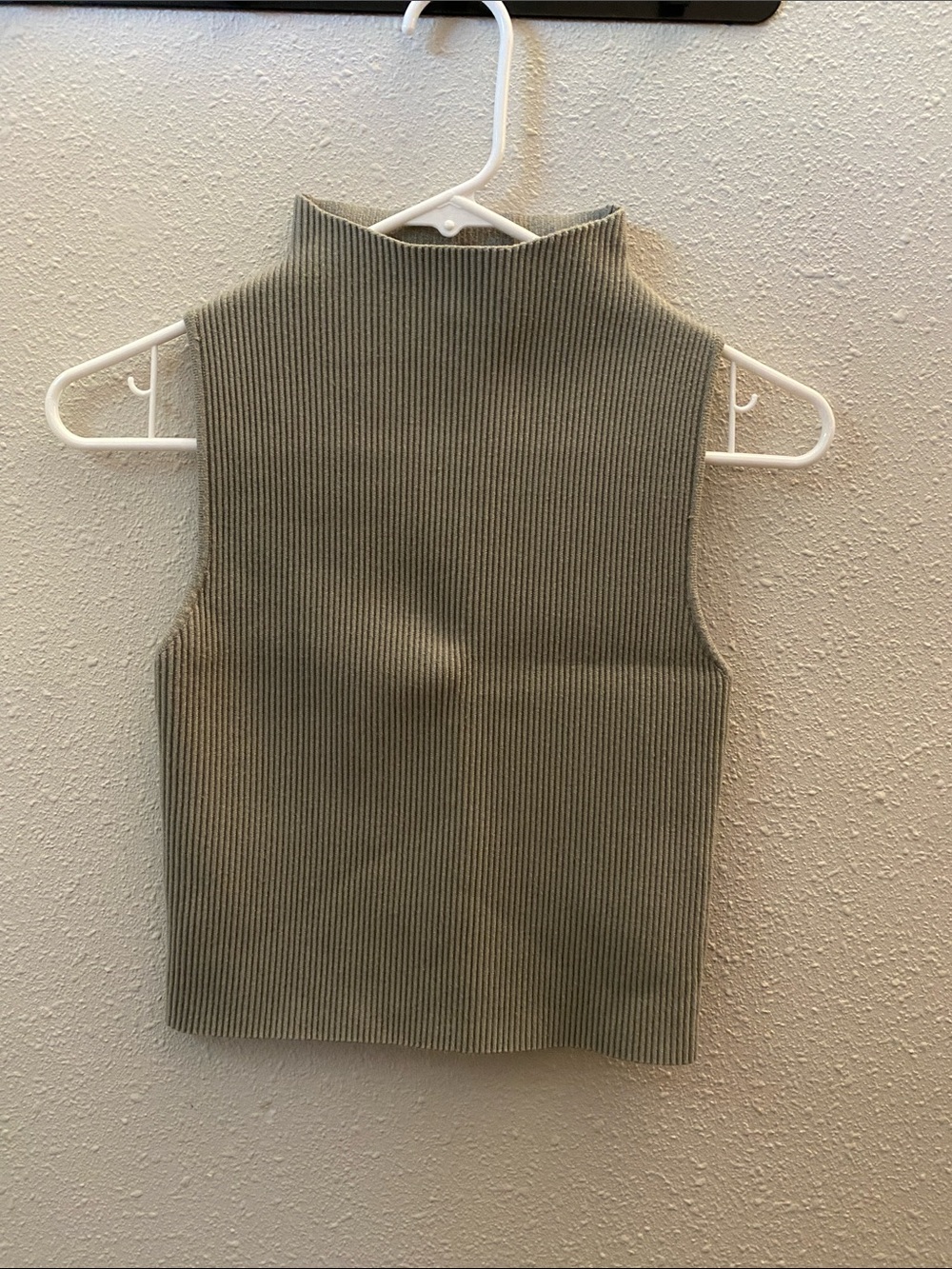 Abound Ribbed Mock Neck Tank - Olive